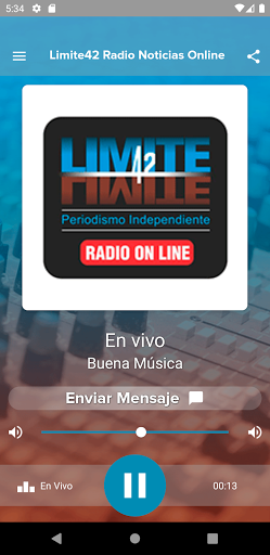 Android application Limite42 Radio Noticias Online screenshort
