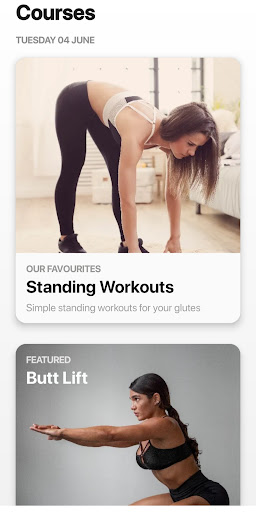 Screenshot of Buttocks and Leg Workout