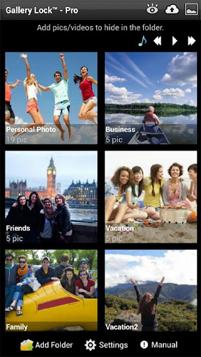 Android application Gallery Lock (Hide pictures) screenshort