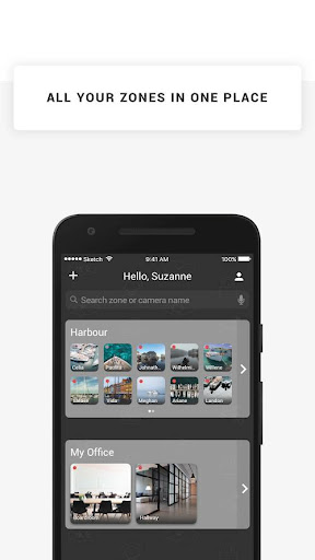 Android application PERCEPT Cloud screenshort