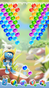 Screenshot 4 Los Pitufos - Bubble Pop Saga android