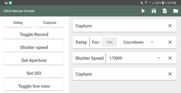 DSLR Camera Remote Controller Capture d'écran