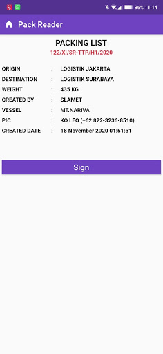 Pack Reader Screen 3