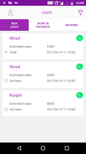 Contractor Lead App Screen 2