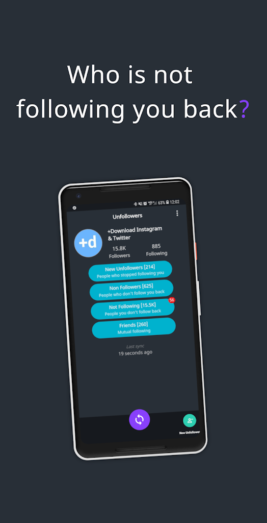 Unfollowers 4 Instagram Check Who Unfollowed You 1 49 Apk Download Com Rosteam Unfollowanalyzer Apk Free