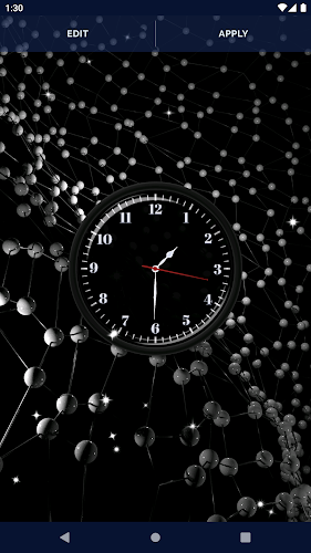 Black HD Clocks Live Wallpaper - Latest version for Android - Download APK