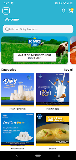 Android application KMG Dairy screenshort