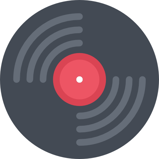 Vinyl Music Player Logo