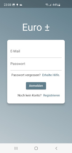 Android application Euro ± screenshort