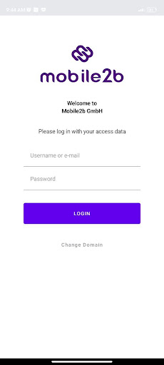 Android application Mobile2b screenshort