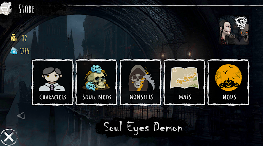 Soul Eyes Demon: Horror Skulls