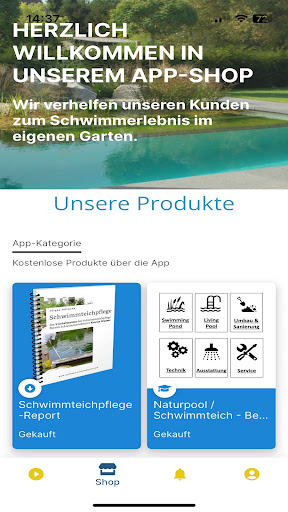 Android application Naturpool screenshort