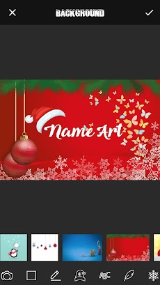 Christmas Card Name Art Makerのおすすめ画像5