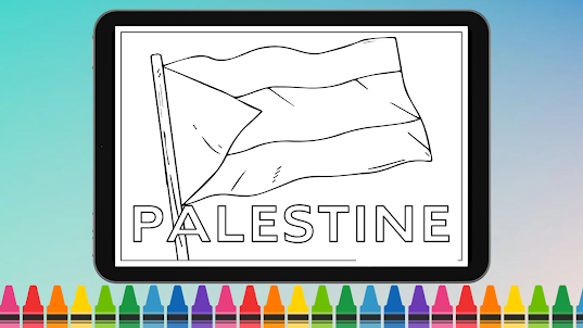 Palestine Flag Coloring Game