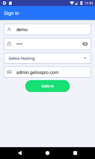 Android application TrackingM screenshort