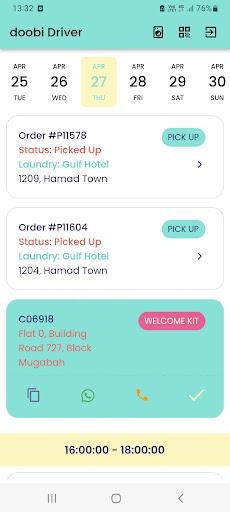 doobi Drivers Screen 2