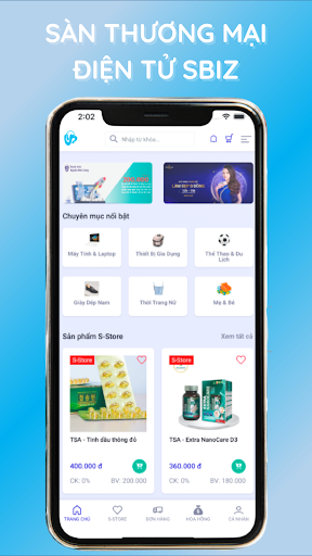 Android application Sbiz screenshort