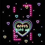 Cover Image of Tải xuống Neon Never Give Up - Wallpaper  APK