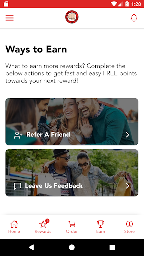 Android application Knuckle Sandwiches Rewards screenshort