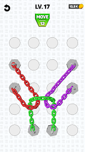 Twisted Chain Tangle Knots 3d