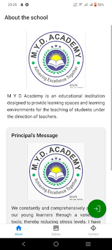 Android application M Y D Academy - Kasampur screenshort