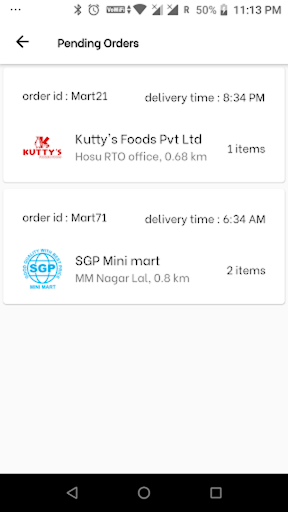 Besty Food Delivery Partner Screen 3