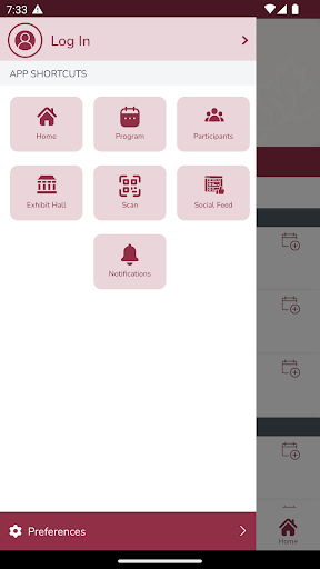 COA Events Screen 2