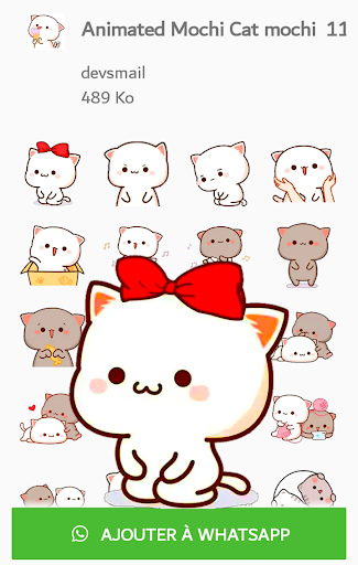 Animated Mochi Peach Cat Screen 2