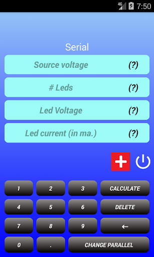 Android application Led Resistor Calculator screenshort