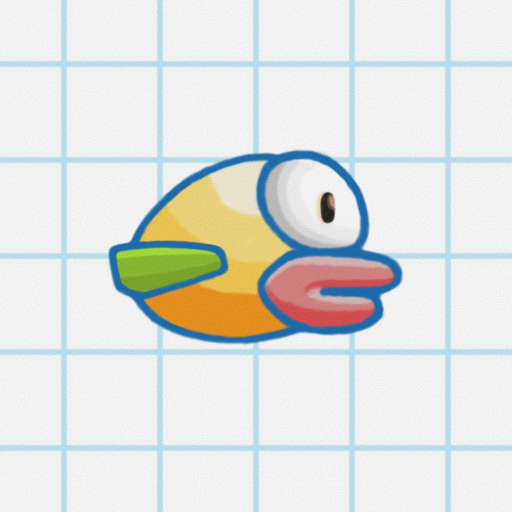 Jumping Bird 3D logo