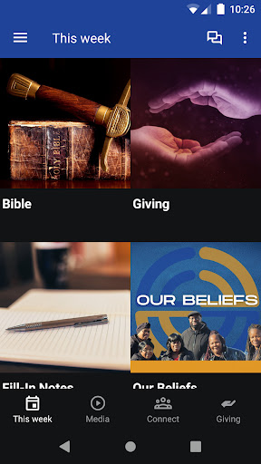 Android application COFAITH CHURCH screenshort