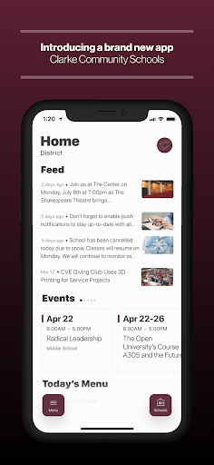 Android application Clarke Community Schools, Iowa screenshort