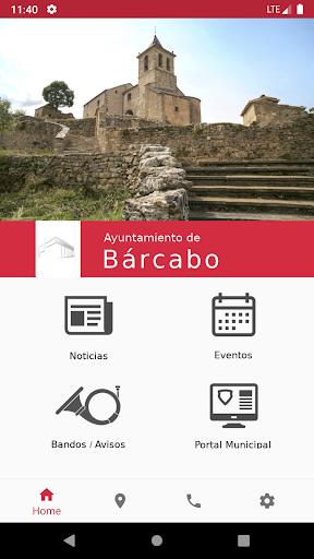 Android application Ayuntamiento de Bárcabo screenshort