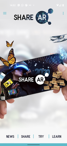 Android application ShareAR screenshort
