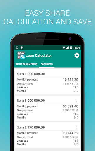 Loan Calculator Screen 2