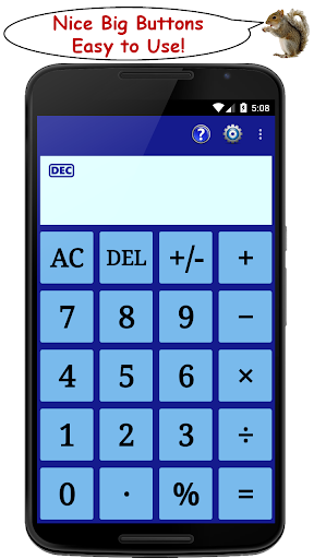 Android application Standard Calculator (StdCalc+) screenshort