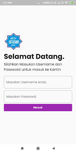 Android application Amal Sholeh Bangil Kantin screenshort