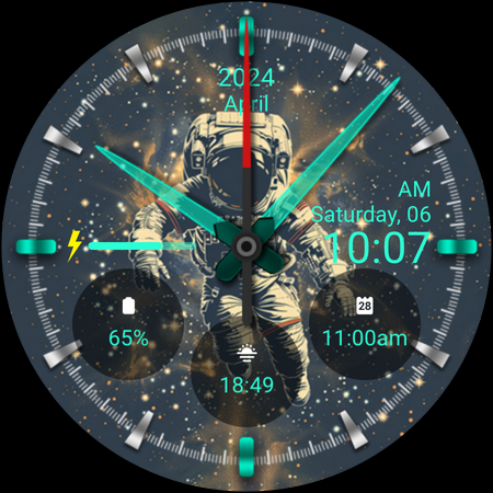 ART028 Astronaut Watch Face screenshot 27