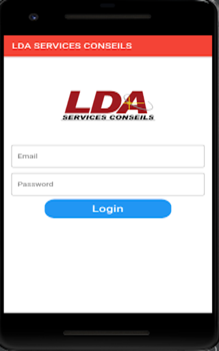 Android application LDA SERVICES screenshort