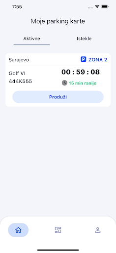 Android application Parking Sarajevo screenshort