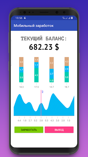 Android application Мобильный заработок на кликах screenshort