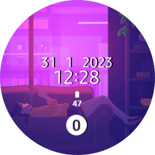 Lo-Fi Digital Watch Face logo