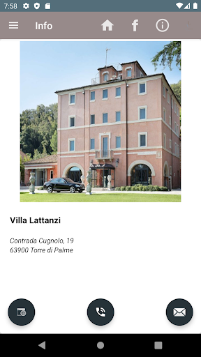 Android application Hotel Villa Lattanzi screenshort