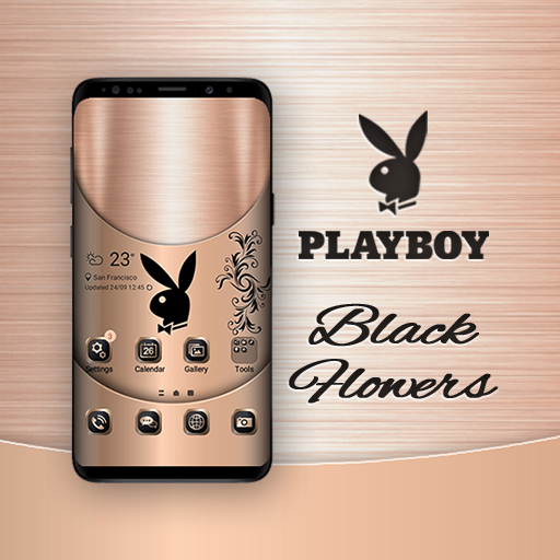 Playboy Black Flowers Theme