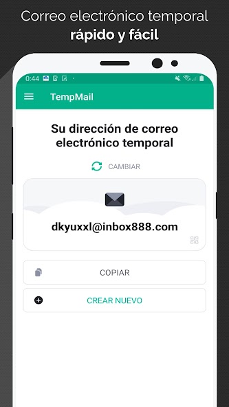 Captura 2 Temp Mail - - Correo temporal android