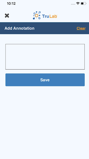 TruLab Sample Tracker Screen 3