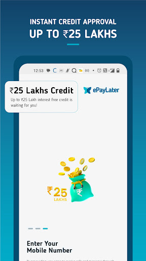 ePayLater - Get Instant Credit Screen 2