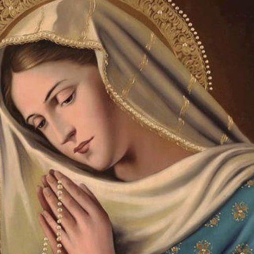 Oraciones a la Virgen María logo