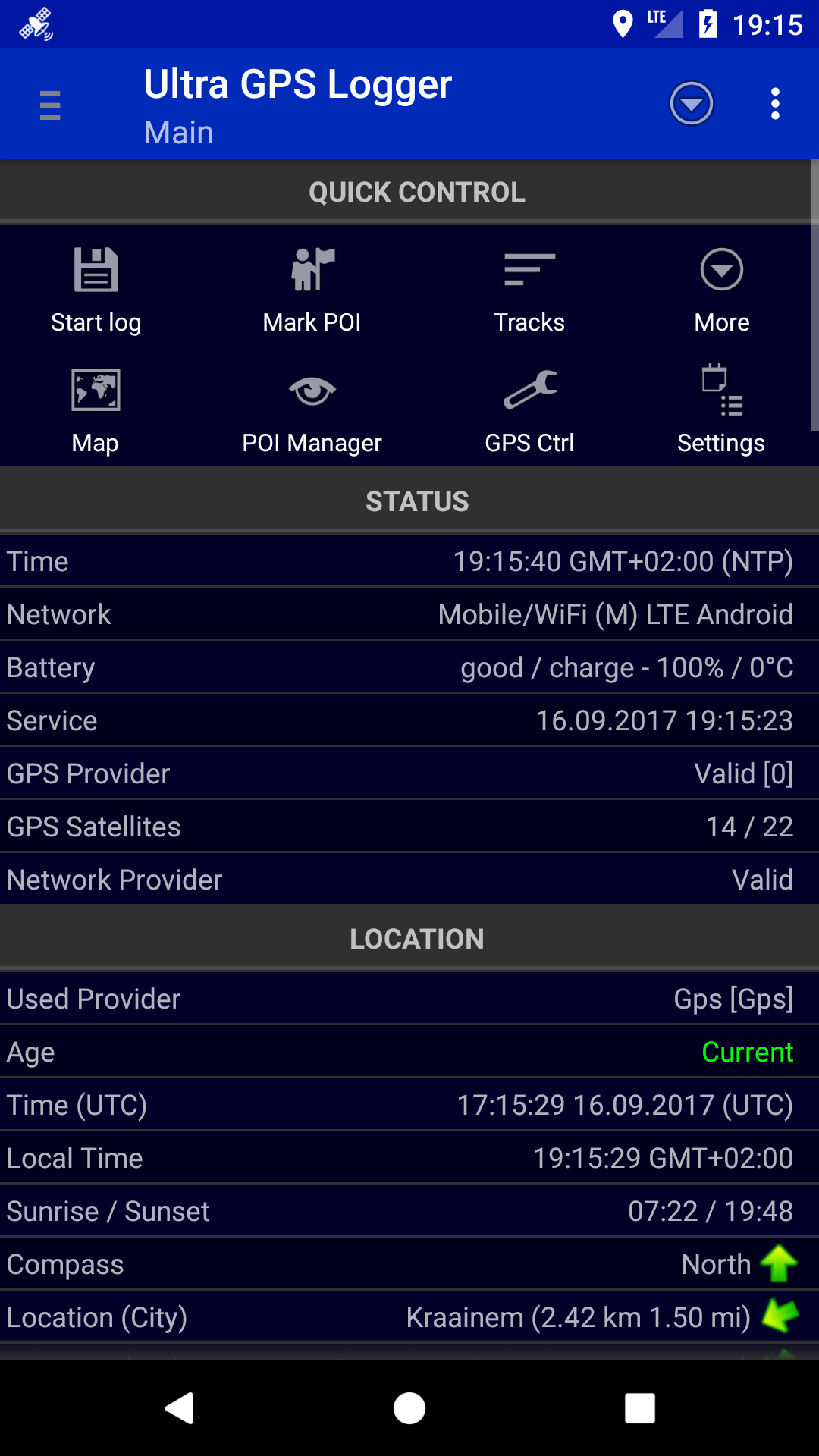 Ultra GPS Logger Lite 