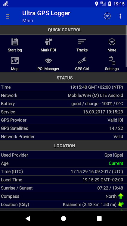 Ultra GPS Logger Lite - 3.196 - (Android)